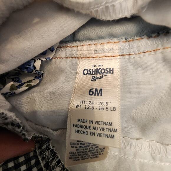 OshKosh B'Gosh Baby Girl SZ 6Month Overalls Ruffles - Picture 4 of 5